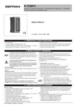 gefran R-TEMP4 Mode d'emploi