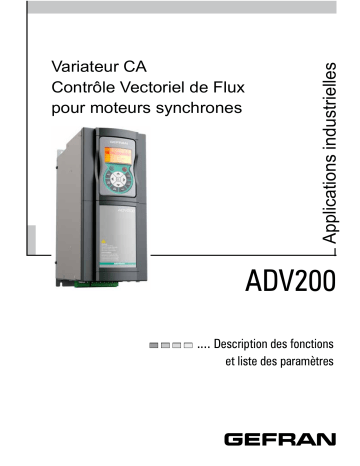 ADV200 LC | gefran ADV200 Inverter Manuel utilisateur | Fixfr