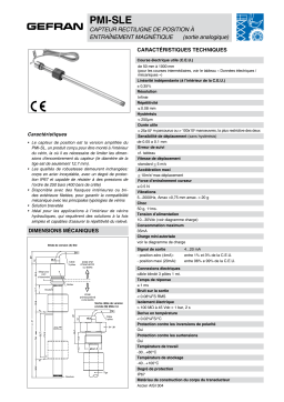 gefran PMI-SLE Potentiometer Fiche technique