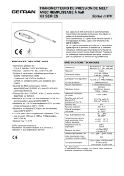 gefran K3 Fiche technique