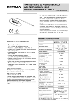 gefran W7 PLc Fiche technique