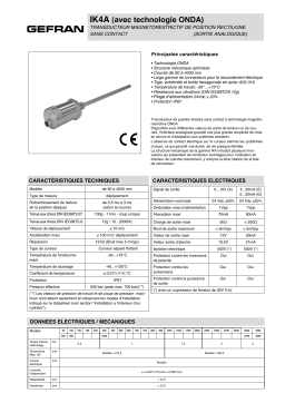 gefran IK4-A Fiche technique