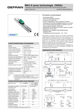 gefran MK4-A Fiche technique