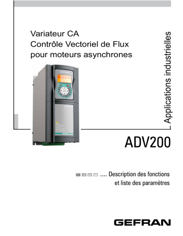 ADV200 LC | gefran ADV200 Inverter Manuel utilisateur | Fixfr