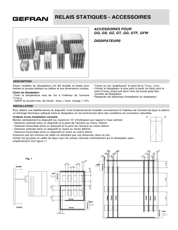gefran Power controllers general accessories Power controller Fiche technique | Fixfr