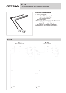 gefran TC10 Thermocouple Fiche technique