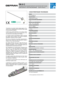 gefran RK-5 C Fiche technique