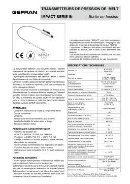 gefran IN Fiche technique