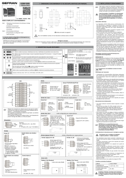 gefran 1200 PID Controller, 1/8 DIN Guide de démarrage rapide