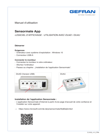 GE1029-DU-4D | QE1008-DU-4D | gefran QE1008-DU-4USB 4- channel system Manuel utilisateur | Fixfr