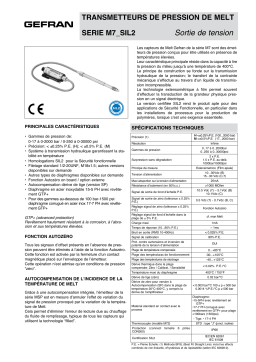 gefran M7 SIL2 Fiche technique