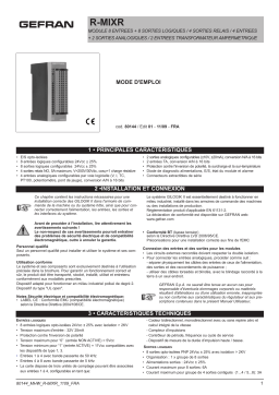 gefran R-MIXR Mode d'emploi