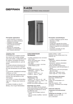 gefran R-A/D8 Module Fiche technique