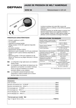 gefran M6 Fiche technique