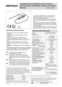 gefran MX Fiche technique