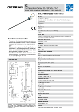 gefran IC Potentiometer Fiche technique