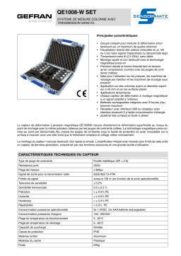 gefran QE1008-W SET System Fiche technique