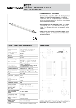 gefran PC67 Potentiometer Fiche technique