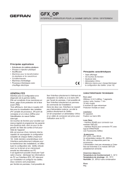 gefran GFX OP Power controller Fiche technique