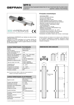 gefran WPP-S Fiche technique