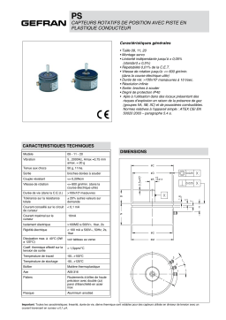 gefran PS Potentiometer Fiche technique