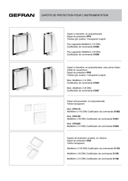 gefran Accessories for controllers and programmers Fiche technique