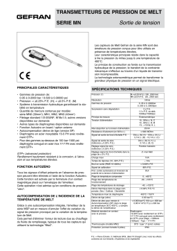 gefran MN Fiche technique