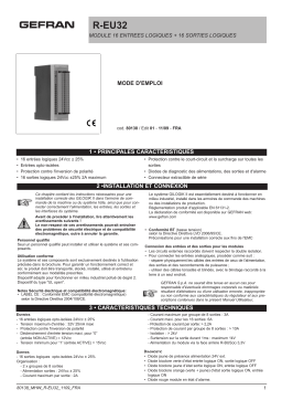 gefran R-EU32 Mode d'emploi