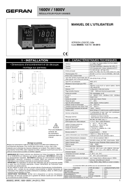 gefran 1800V Controller Mode d'emploi