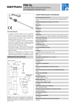 gefran PMI-SL Potentiometer Fiche technique