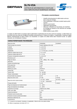 gefran SL76-VDA Strain link sensor Fiche technique