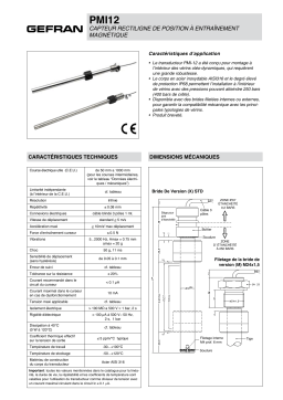 gefran PMI Potentiometer Fiche technique