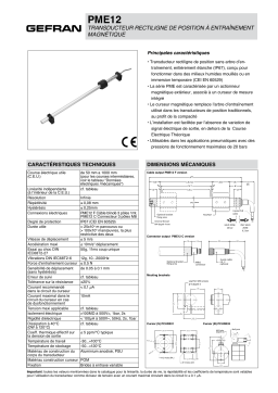 gefran PME Potentiometer Fiche technique