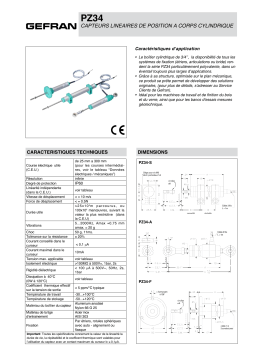 gefran PZ34 Potentiometer Fiche technique