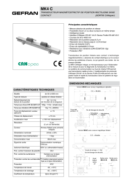 gefran MK4-C Fiche technique