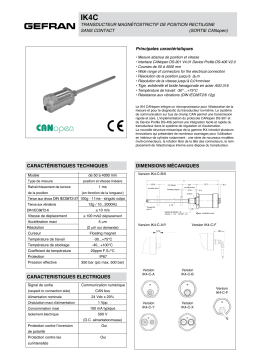 gefran IK4-C Fiche technique