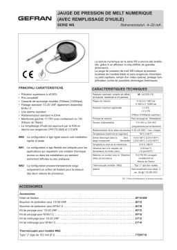 gefran W6 Fiche technique