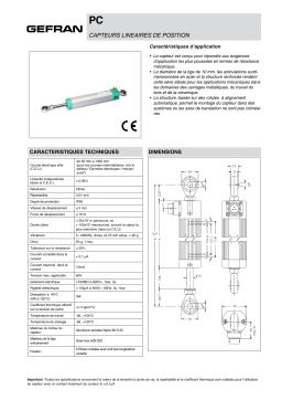 gefran PC Potentiometer Fiche technique