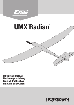 E-flite EFLU2950 UMX Radian BNF Basic Manuel du propriétaire