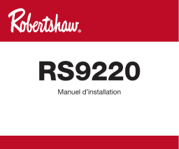 Robertshaw RS9220 Manuel d’installation Manuel utilisateur