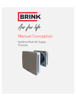 Brink Multi Air Supply System Guide d'installation