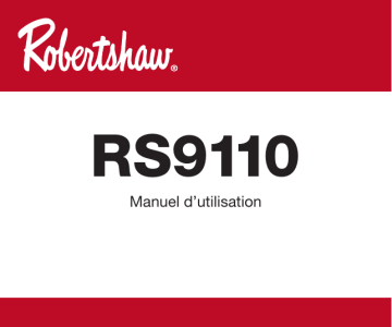 Robertshaw RS9110 Manuel d’utilisation Manuel utilisateur | Fixfr