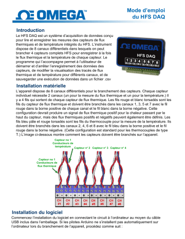 Omega HFS-DAQ-SERIES Manuel du propriétaire | Fixfr
