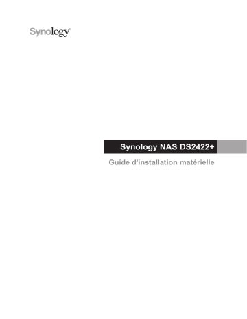 Synology DS2422+ Manuel utilisateur | Fixfr