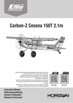 E-flite EFL12750 Carbon-Z Cessna 150T 2.1m BNF Basic Manuel du propriétaire