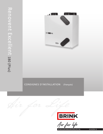 Brink Renovent Excellent 180 -Plus Guide d'installation | Fixfr