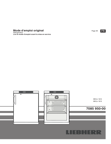 MKUv 1610 MediLine | Liebherr MKUv 1613 MediLine Mode d'emploi | Fixfr