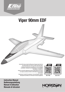 E-flite EFL17750 Viper 90mm EDF Jet BNF Basic Manuel du propriétaire