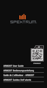 Spektrum SPMAR8020T AR8020T DSMX 8-Channel Telemetry Receiver Manuel du propriétaire