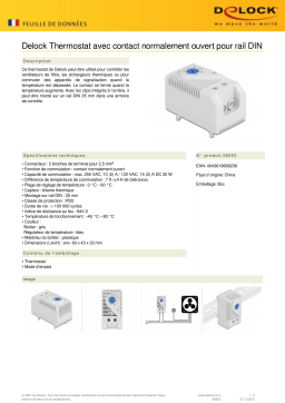 DeLOCK 66823 Thermostat Fiche technique